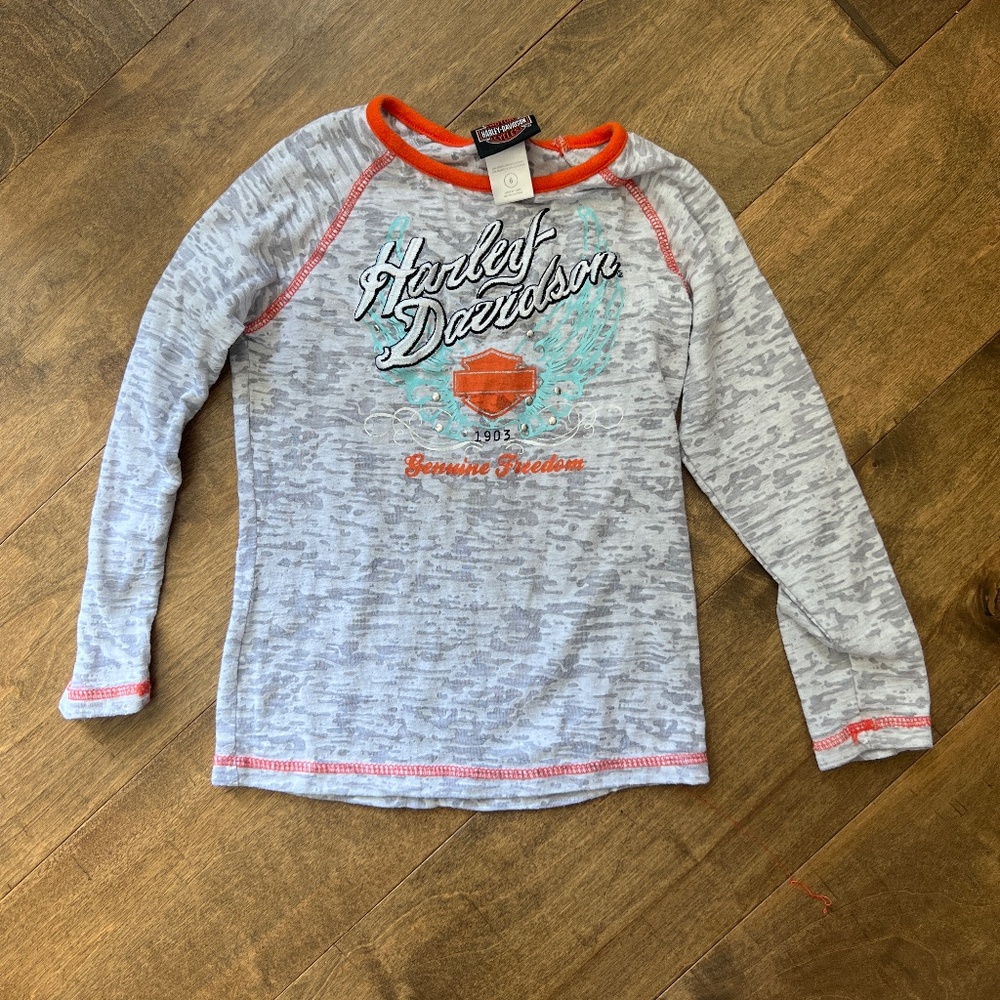 Girls Harley Davidson Long Sleeve Tee